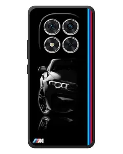 Чехол для Xiaomi Poco M8 Pro с картинкой «Силуэт BMW в темноте»