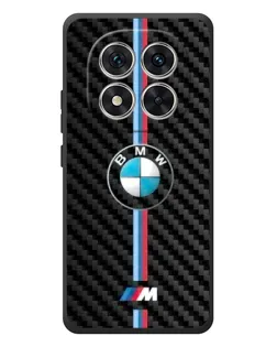 Чехол для Xiaomi Poco M8 Pro с картинкой «Эмблема BMW и карбон»