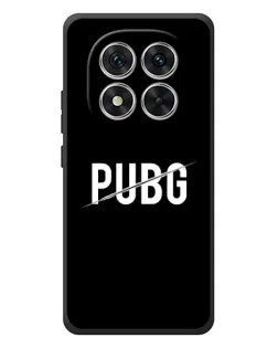 Чехол для Xiaomi Poco M8 Pro с картинкой «PUBG — белый логотип»