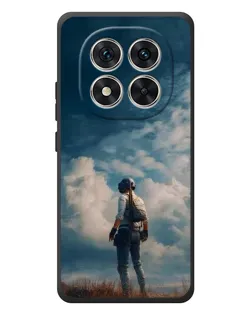 Чехол для Xiaomi Poco M8 Pro с картинкой «Герой PUBG на скале»