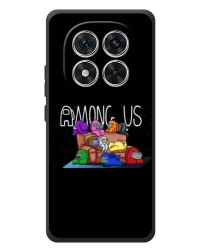 Чехол для Xiaomi Poco M8 Pro с картинкой «Логотип Among Us»