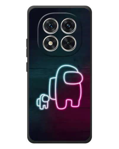 Чехол для Xiaomi Poco M8 Pro с картинкой «Among Us неон-арт»