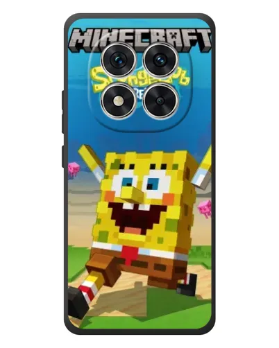 Чехол для Xiaomi Poco M8 Pro с картинкой «Губка Боб Minecraft» Чехол для Xiaomi Poco M8 Pro с картинкой «Губка Боб Minecraft»
