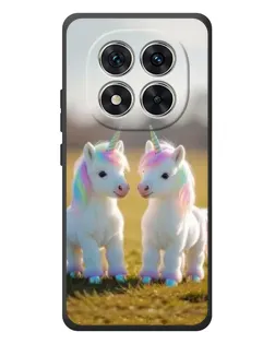 Чехол для Xiaomi Poco M8 Pro с картинкой «Пара единорогов»