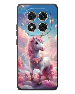 Чехол для Xiaomi Poco M8 Pro с картинкой «Единорог среди облаков»