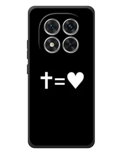 Чехол для Xiaomi Poco M8 Pro с картинкой «Крест и Сердце»