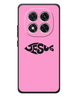 Чехол для Xiaomi Poco M8 Pro с картинкой «Розовый символ  Jesus»