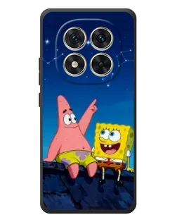 Чехол для Xiaomi Poco M8 Pro с картинкой «Губка Боб и Патрик ночью»