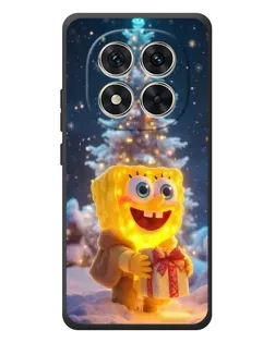 Чехол для Xiaomi Poco M8 Pro с картинкой «Рождественский Спанч Боб»
