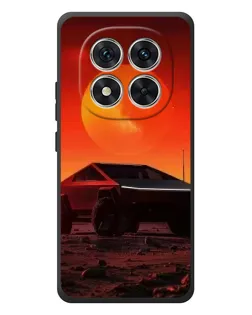 Чехол для Xiaomi Poco M8 Pro с картинкой «Cybertruck на Марсе»