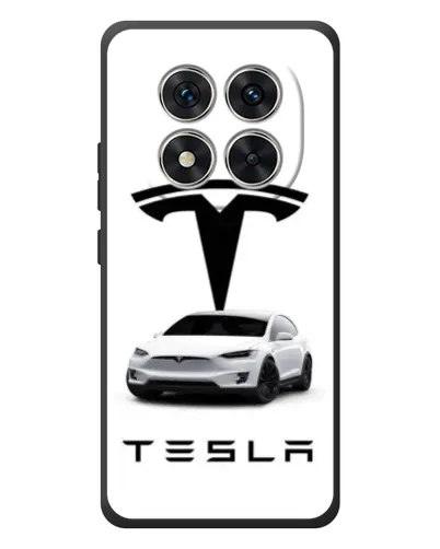 Чехол для Xiaomi Poco M8 Pro с картинкой «Tesla White Style»
