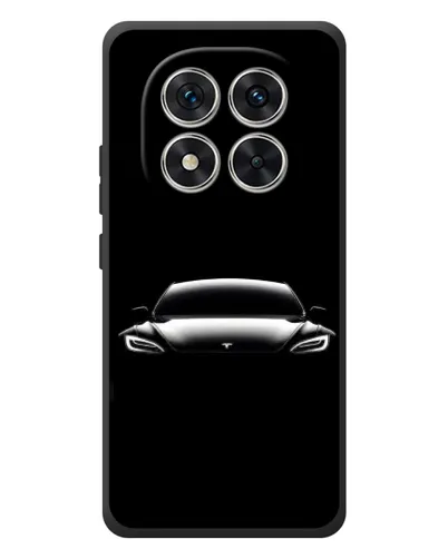Чехол для Xiaomi Poco M8 Pro с картинкой «Фары Tesla Night»