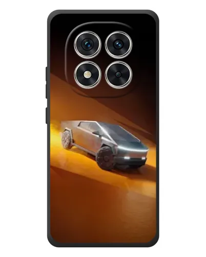 Чехол для Xiaomi Poco M8 Pro с картинкой «Cybertruck в пустыне»
