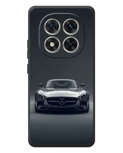 Чехол для Xiaomi Poco M8 Pro с картинкой «Mercedes на черном»