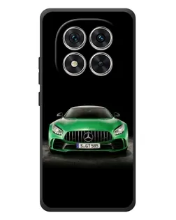 Чехол для Xiaomi Poco M8 Pro с картинкой «Mercedes — неоновый лого»