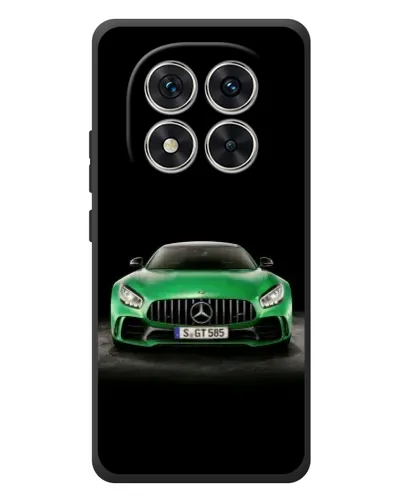 Чехол для Xiaomi Poco M8 Pro с картинкой «Mercedes — неоновый лого»