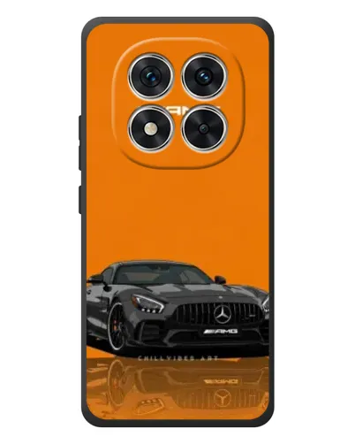 Чехол для Xiaomi Poco M8 Pro с картинкой «Оранжевый Mercedes AMG»