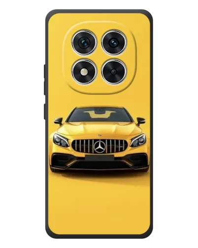 Чехол для Xiaomi Poco M8 Pro с картинкой «Желтый Mercedes GT»