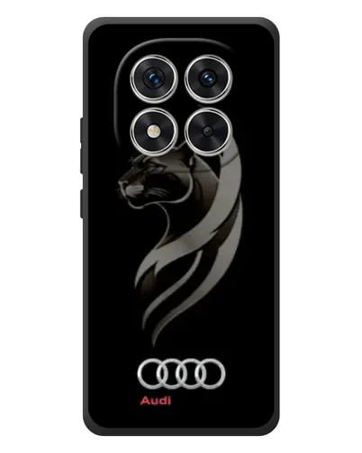 Чехол для Xiaomi Poco M8 Pro с картинкой «Графика — пантера и Audi»