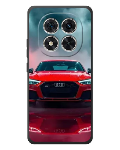 Чехол для Xiaomi Poco M8 Pro с картинкой «Audi RS — красный стиль»