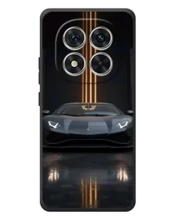 Чехол для Xiaomi Poco M8 Pro с картинкой «Lamborghini золотые линии»