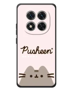 Чехол для Xiaomi Poco M8 Pro с картинкой «Pusheen логотип»