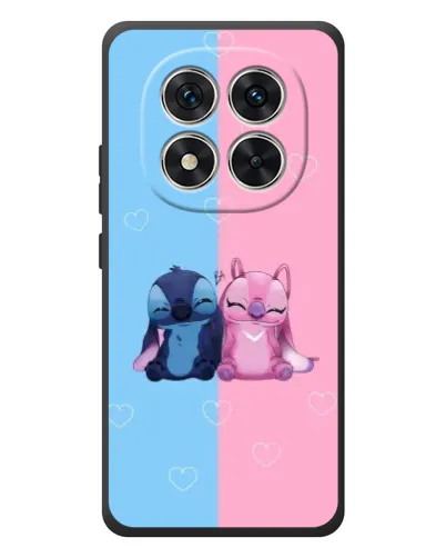 Чехол для Xiaomi Poco M8 Pro с картинкой «Stitch и Angel Love»