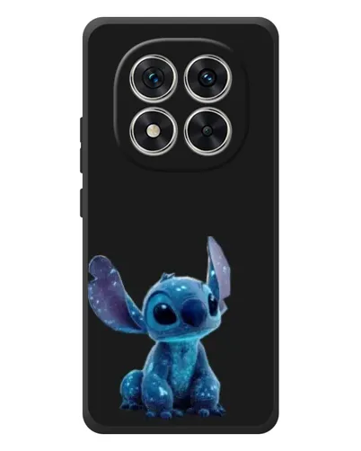 Чехол для Xiaomi Poco M8 Pro с картинкой «Стич на черном»