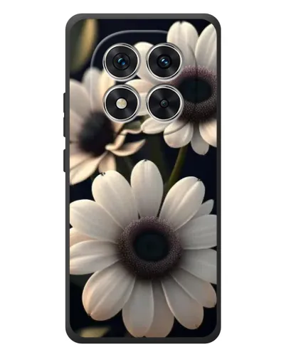 Чехол для Xiaomi Poco M8 Pro с картинкой «Белые маргаритки макро»