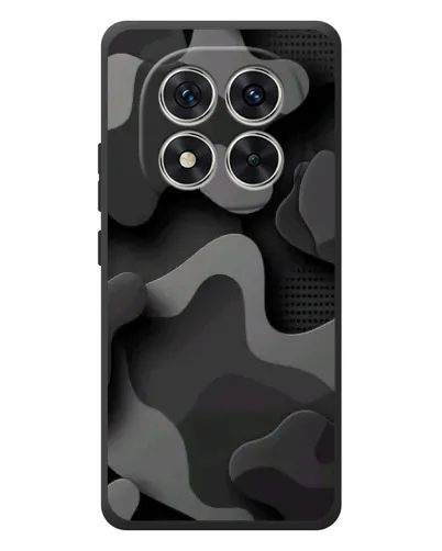 Чехол для Xiaomi Poco M8 Pro с картинкой «Темный абстрактный камуфляж»