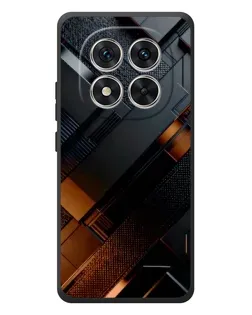 Чехол для Xiaomi Poco M8 Pro с картинкой «Черные геометрические блоки»