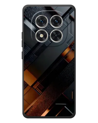 Чехол для Xiaomi Poco M8 Pro с картинкой «Черные геометрические блоки»
