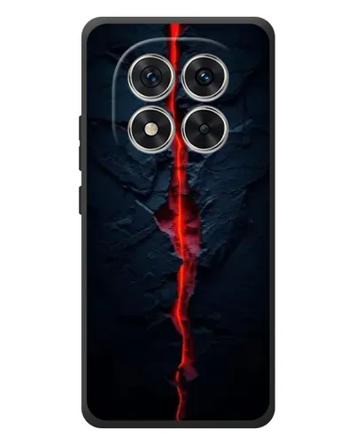 Чехол для Xiaomi Poco M8 Pro с картинкой «Kрасная лавовая трещина»