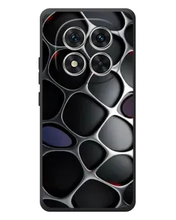 Чехол для Xiaomi Poco M8 Pro с картинкой «Объемная темная решетка»
