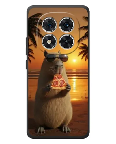 Чохол для Xiaomi Poco M8 Pro з картинкою «Капібара з піцою» Чохол для Xiaomi Poco M8 Pro з картинкою «Капібара з піцою»