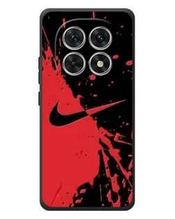 Чехол для Xiaomi Poco M8 с картинкой «Красные брызги Nike»