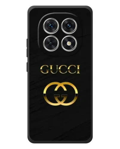 Чехол для Xiaomi Poco M8 с картинкой «Золотой логотип Gucci»