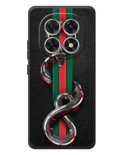Чехол для Xiaomi Poco M8 с картинкой «Gucci — змея на полосе» Чехол для Xiaomi Poco M8 с картинкой «Gucci — змея на полосе»