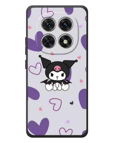 Чехол для Xiaomi Poco M8 с картинкой «Kuromi и лавандовые сердца»