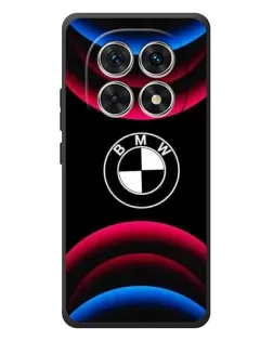 Чехол для Xiaomi Poco M8 с картинкой «Логотип BMW и неоновые дуги»