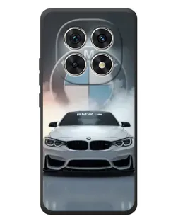Чехол для Xiaomi Poco M8 с картинкой «BMW в белом дыму»