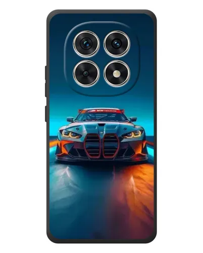 Чехол для Xiaomi Poco M8 с картинкой «BMW — огни неона» Чехол для Xiaomi Poco M8 с картинкой «BMW — огни неона»