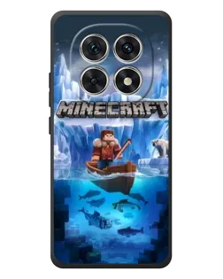 Чехол для Xiaomi Poco M8 с картинкой «Minecraft ледяной мир»