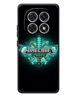 Чехол для Xiaomi Poco M8 с картинкой «Minecraft Diamond лого»