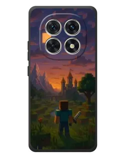 Чехол для Xiaomi Poco M8 с картинкой «Стив у башни»