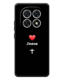 Чехол для Xiaomi Poco M8 с картинкой «Сердце - Jesus»