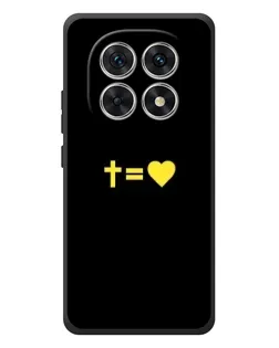 Чехол для Xiaomi Poco M8 с картинкой «Сердце и Крест»