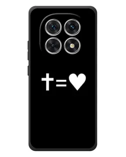 Чехол для Xiaomi Poco M8 с картинкой «Крест и Сердце»