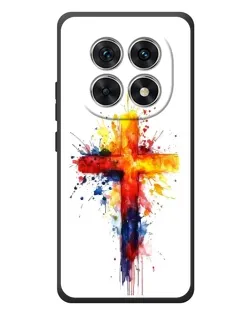 Чехол для Xiaomi Poco M8 с картинкой «Акварельный крест»
