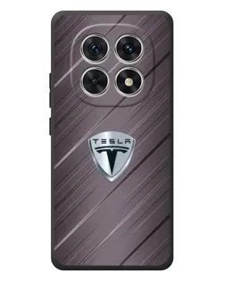 Чохол для Xiaomi Poco M8 з картинкою «Металева текстура Tesla»